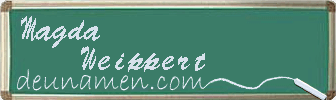 Magda Weippert Visitenkarte